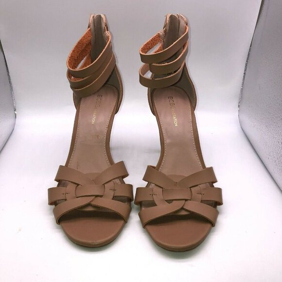 BCBGeneration Womens Size 9.5? Ankle Strap Open Toe Heels Stiletto Sandals - Picture 4 of 7